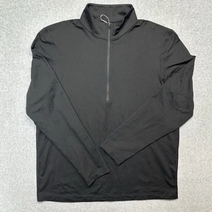 Lululemon weicher Jersey Pullover Herren Large schwarz Half Zip Langarm Training - Bild 1 von 6