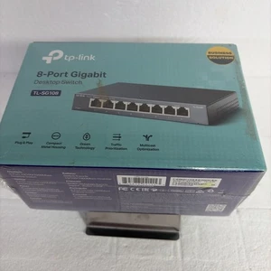 SEALED TP Link Network TL SG108 8Port Switch 1000Mbps RJ45 Desktop Switch NEW - Picture 1 of 3