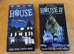 House and House II VHS 1999 Lot (2) Vintage Horror R&G Video - Picture 1 of 8