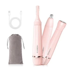 Nose Hair Trimmer for Women, 3in1 Electric Eyebrow Trimmer Waterproof Facial ... - Picture 1 of 7