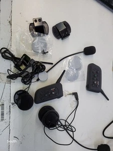 EJEAS V6 Pro Motorcycle Helmet Bluetooth Intercom, 2-Way 1200M Motorcycle... - Picture 1 of 6