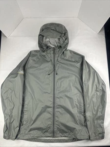 Simms Windbreaker Rain Jacket Men's Medium Hooded Full Zip Packable Gray - Picture 1 of 14