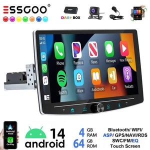DAB+ Autoradio 4+64G Android 14 Carplay GPS Navi BT RDS 360° Drehbar Bildschirm - Bild 1 von 16