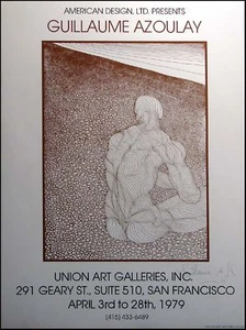 Póster de exposición de galería firmado a mano Guillaume Azoulay PEBBLES ¡L@K! 1979 ¡Haz oferta! - Imagen 1 de 5