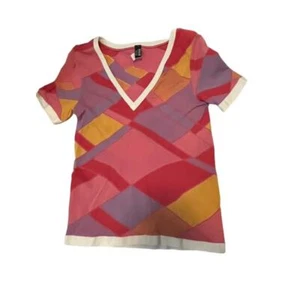 Wolford mehrfarbiges geometrisches transparentes Top Gr. Small - Bild 1 von 8