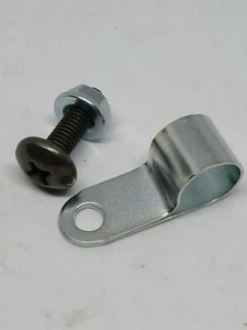 Genuine Piaggio Vespa PX125 150 200 Disc Front Mudguard Brake Hose Bolt & Clamp - Picture 1 of 1