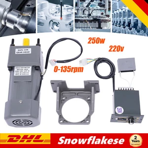 250w Ac Elektrischer Einphasenmotor Umkehrmotor Getriebemotor Geared Motor - Bild 1 von 13