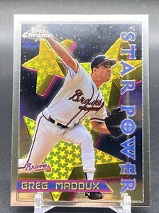 1996 Topps Chrome Greg Maddux Star Power card #3-grade this !!