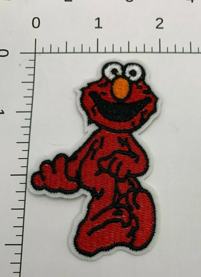 Sesame Street Elmo Iron-on Embroidered Hard Rock Band Patch #517 - Image 1 of 1