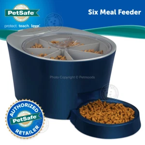 PetSafe 6 Meal Automatic Pet Feeder Digital Clock LCD Screen Display S-M Cat Dog - Picture 1 of 12