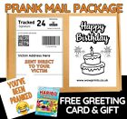 Prank  Funny  Post  Happy Birthday Adult Joke Birthday free sweets card shock
