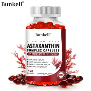 Cápsulas Complejas de Astaxantina para Ojos y Músculos Saludables, Apoya Corazón y Cerebro - Imagen 1 de 15