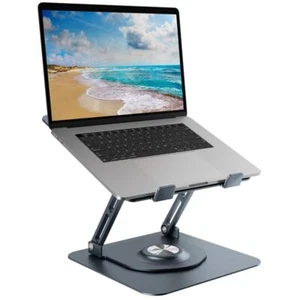 Support Ordinateur Portable avec Base Rotative à 360° Laptop Stand Pliable en... - Photo 1/8