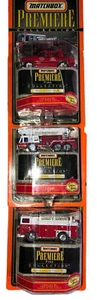 3 - Lot Matchbox Premiere Fire Trucks - Mack Houston Miami FD Seattle Tahoe NEW - Picture 1 of 4