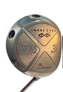 Snake Eyes Golf Driver, Dynamic Gold X100U, Viper Ti4, 15 Quad Weighting 43”Long - Picture 1 of 15