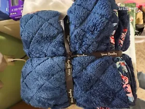 Vera Bradley Blue Fleece Throw (Free Shipping with 6 Purchases) - Picture 1 of 6
