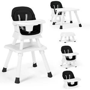 8-in-1 Convertible Baby High Chair Portable Baby Dining Chair for Toddlers - Picture 1 of 2