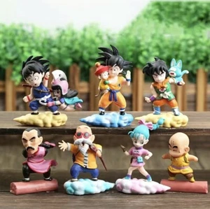 7 Pcs Dragon Ball Z Son Goku Krillin Bulma Kame Sennin Anime Action Figure Gifts - Picture 1 of 5