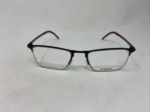 FLEXON BLACK LABEL B2006 001 52/20/145 BLACK EYEGLASSES FRAME TITANIUM &A71 - Picture 1 of 8