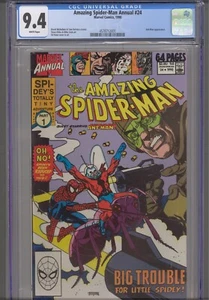 Amazing Spider-Man Annual #24 CGC 9.4 1990 Marvel Comics Ant-Man App - Foto 1 di 9