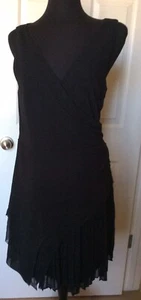 ABITO REPUBBLICA BANANA NERO MATERIALE TRASPARENTE TAGLIA 14 - Foto 1 di 10