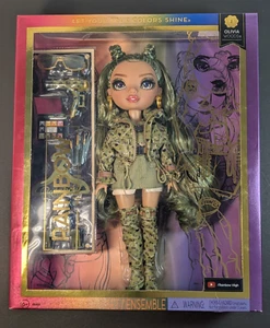 "Muñeca de moda Rainbow High Olivia Woods camuflada de 12"" con accesorios nueva en caja nueva sellada" - Imagen 1 de 7