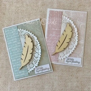 Feather Sympathy Card, Heartfelt Condolence Card, Handmade in Australia - Picture 1 of 11