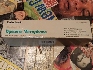 Realistic Highball-7 Dynamic Microphone 33-986B Mesh Screen, Radio Shack - Picture 1 of 4