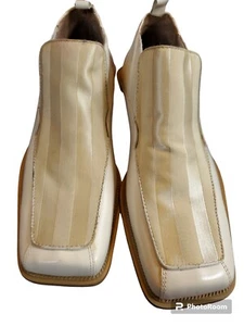 Giorgio Brutini Private Collection Mens Cream Leather shoes size 8M - Picture 1 of 5