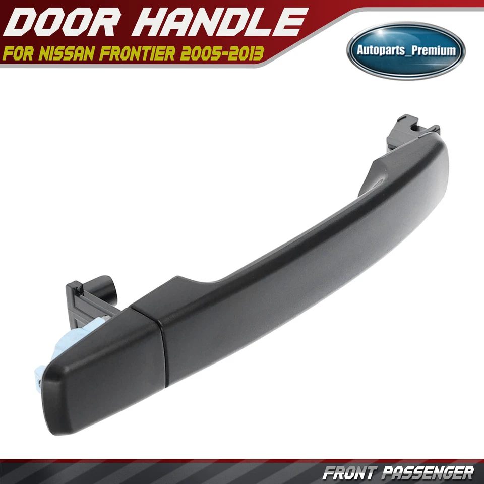 Manija de puerta exterior negra texturizada para pasajero delantero para Nissan Frontier 2005-2013 Foto 1 de 4
