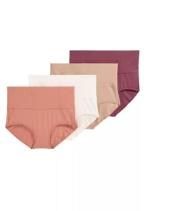 Jockey Size SMALL Set of 4 Smoothing Brief LIGHT/ROSEGOLD A596556 - Picture 1 of 2
