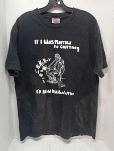 Skurvy the Clown rock t-shirt vtg black "I'd blow my head off too" Kurt Cobain - Picture 1 of 13