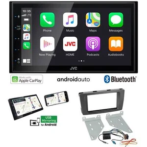JVC Autoradio Apple CarPlay Android Auto für Skoda Yeti schwarz ohne Canbus - Bild 1 von 8