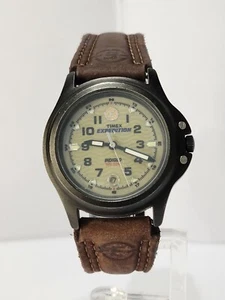 Vintage Timex Expedition Mens Field Indiglo Date Wave Dial Watch ,New Battery  - Picture 1 of 9