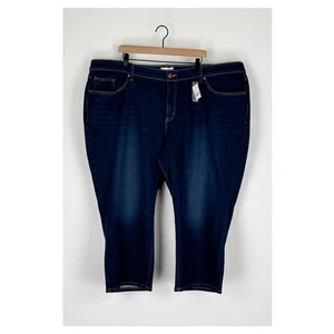 Lane Bryant Signature Fit Straight Crop Mid Rise Jeans Womens Plus Size 28 New - Picture 1 of 7