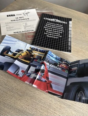 Official Original Sega Megadrive Console Instruction Manual & Poster Sleeve - Image 1 of 4