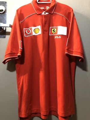 Ferrari Scuderia Fila 2002 F1 Racing Polo XL красный Formula One Schumacher - Изображение 1 из 4