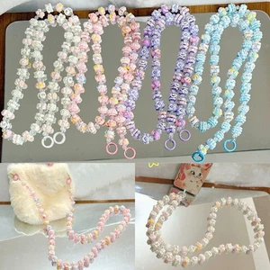 Colorful Mobile Phone Lanyard Plush Mobile Phone Strap Sling Belt Clip Chain - Photo 1 sur 23