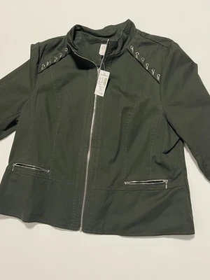 Chaqueta de Granero Westport para Vestido *Nuevo con Etiquetas Abrigo Flora Faun Cremallera Completa Para Mujer talla 1X Foto 1 de 4