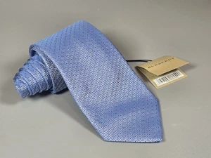 NEW Burberry Light Blue Geometric - Pure Silk Tie - Made In England - 3.5" x 60" - Picture 1 of 12