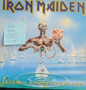 Iron Maiden Seventh Son Of A Seventh Son Vinyl Record VG/VG EMD 1006 1988 - Picture 1 of 2