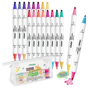 Ohuhu Marker Pen Set, Layerable, Water-Based, Broad and Fine Point, Illustration - Picture 1 of 8