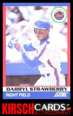 Darryl Strawberry 1991 Score 100 Superstars #62 New York Mets - Image 1 of 2