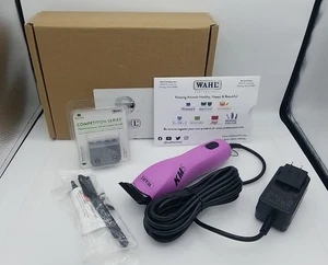 Wahl KM5 2 Speed Brushless Motor Dog Clipper TWO Blades - 7F & #10 Purple - NEW - Picture 1 of 14