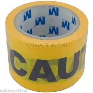 3" x 300' Barricade Triage Tape Caution Yellow Safety Emergency Survival Supply - Picture 1 of 1