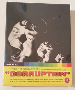 NEW ~ CORRUPTION : Indicator Limited Ed (1968) REGION B Blu-Ray PETER CUSHING - Picture 1 of 2