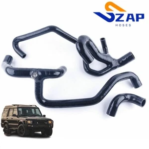 For 1998-2004 Land Rover Discovery MK2 4.0L V8 Black Silicone Radiator Hose ZAP - Bild 1 von 9