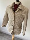 BURBERRY LONDON womens  CLASSIC CONSTANCE BEIGE NOVA CHECK QUILTED JACKET 12 -38