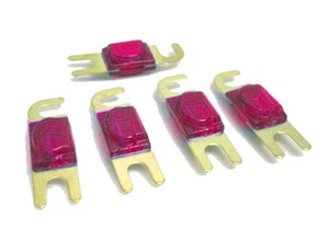 Paquete de 5 fusibles MINI ANL 50 AMP rojo - Imagen 1 de 1