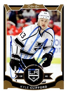 Kyle Clifford - Signed 2015-16 O-Pee-Chee Card #17 - Los Angeles Kings - Image 1 of 2
